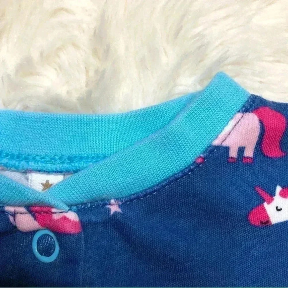 Pekkle Footed Onesie Pajamas Blue/Pink/White Size 3 Months - Picture 11 of 16